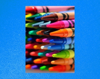 Fun Crayons Postcard, Coloring Postcards, Postcards for Kids