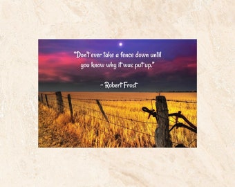 Wonderful Famous Quote Postcard, Robert Frost Quote Postcard, Motivational Postcard, Postcrossing, Postcard Art, Happy Mail