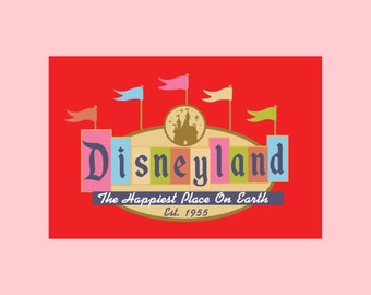 Fun Disneyland Postcard, Happiest Place On Earth, Mickey Mouse Postcard, Postcrossing, Snail Mail, Postcard Art, Disney Collectible