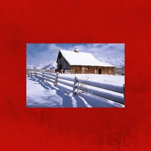 Stunning Winter Scenery Postcard, Winter Wonderland Postcard, Snow Postcards, Postcrossing, Postcard Art, Winter At The Farm