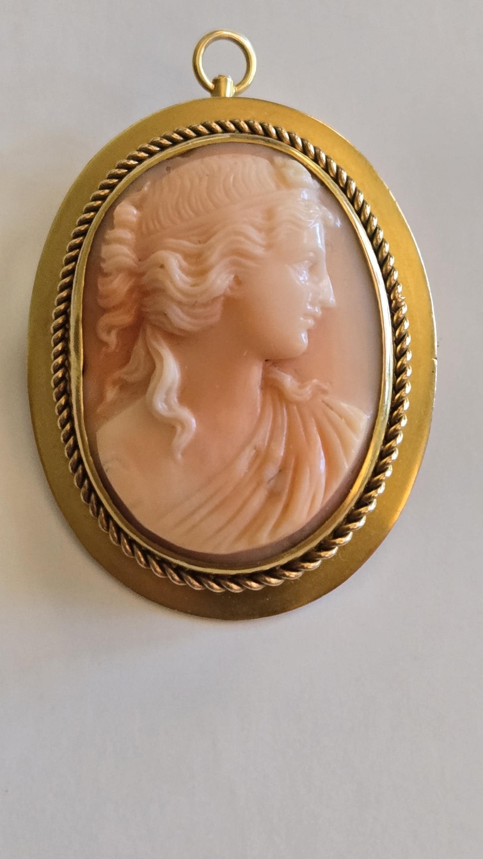 Angel Skin Coral Cameo