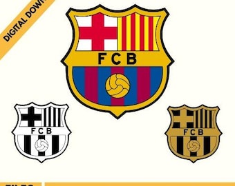 FC Barcelona Logo, La Liga (svg, png, eps, pdf, ai) (Digital Download)