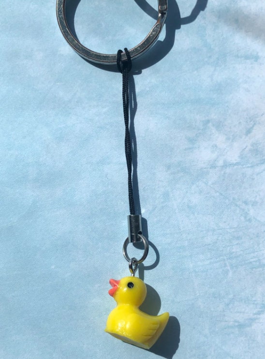 Duck Charm Key Chain Etsy