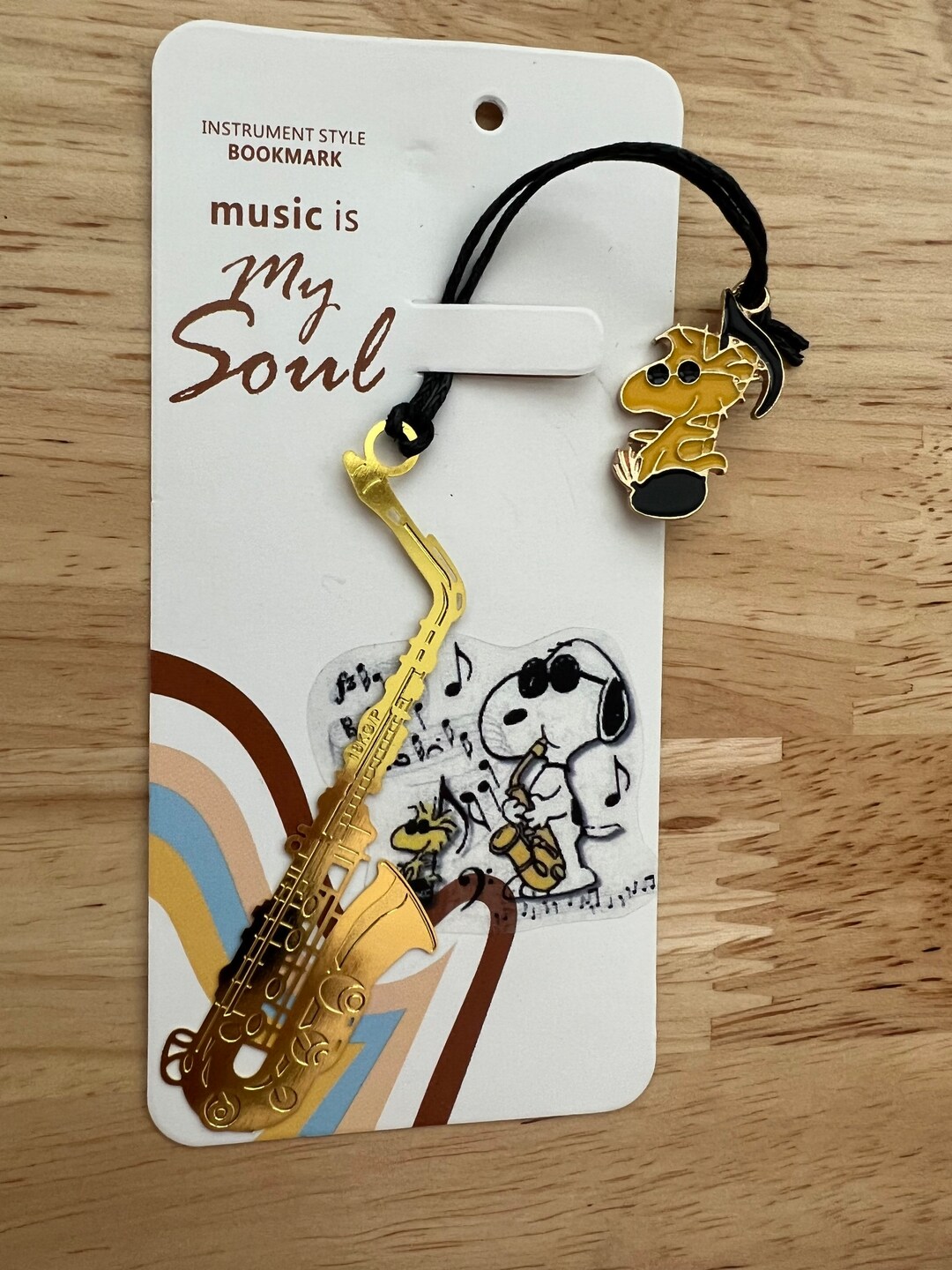 Snoopy Instrument Metal Bookmark Etsy