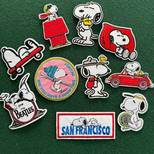 SNOOPY LETTERS ABC ALPHABET PATCH IRON SEW ON *SOLD INDIVIDUALLY* C063