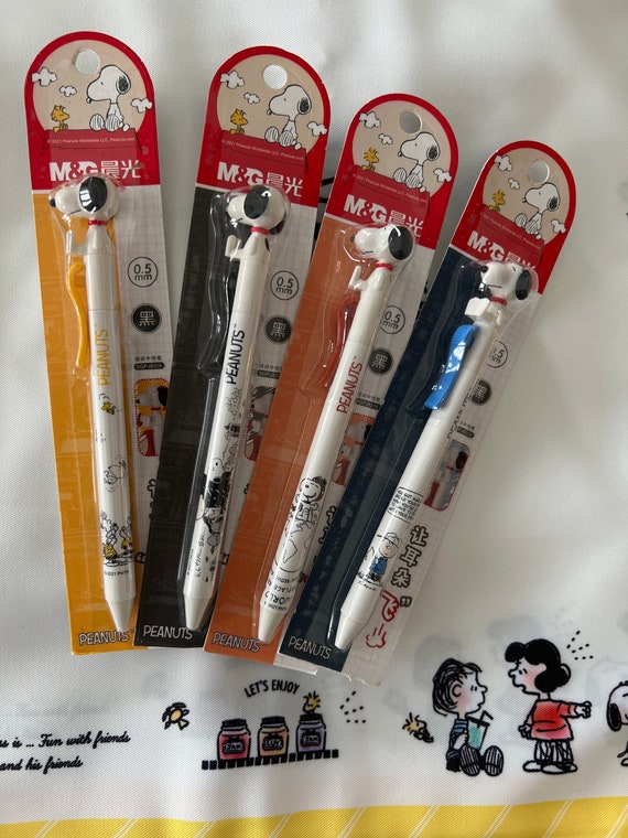 Snoopy Flying Ear Pen, Gel ink, buy one pen get one free refill