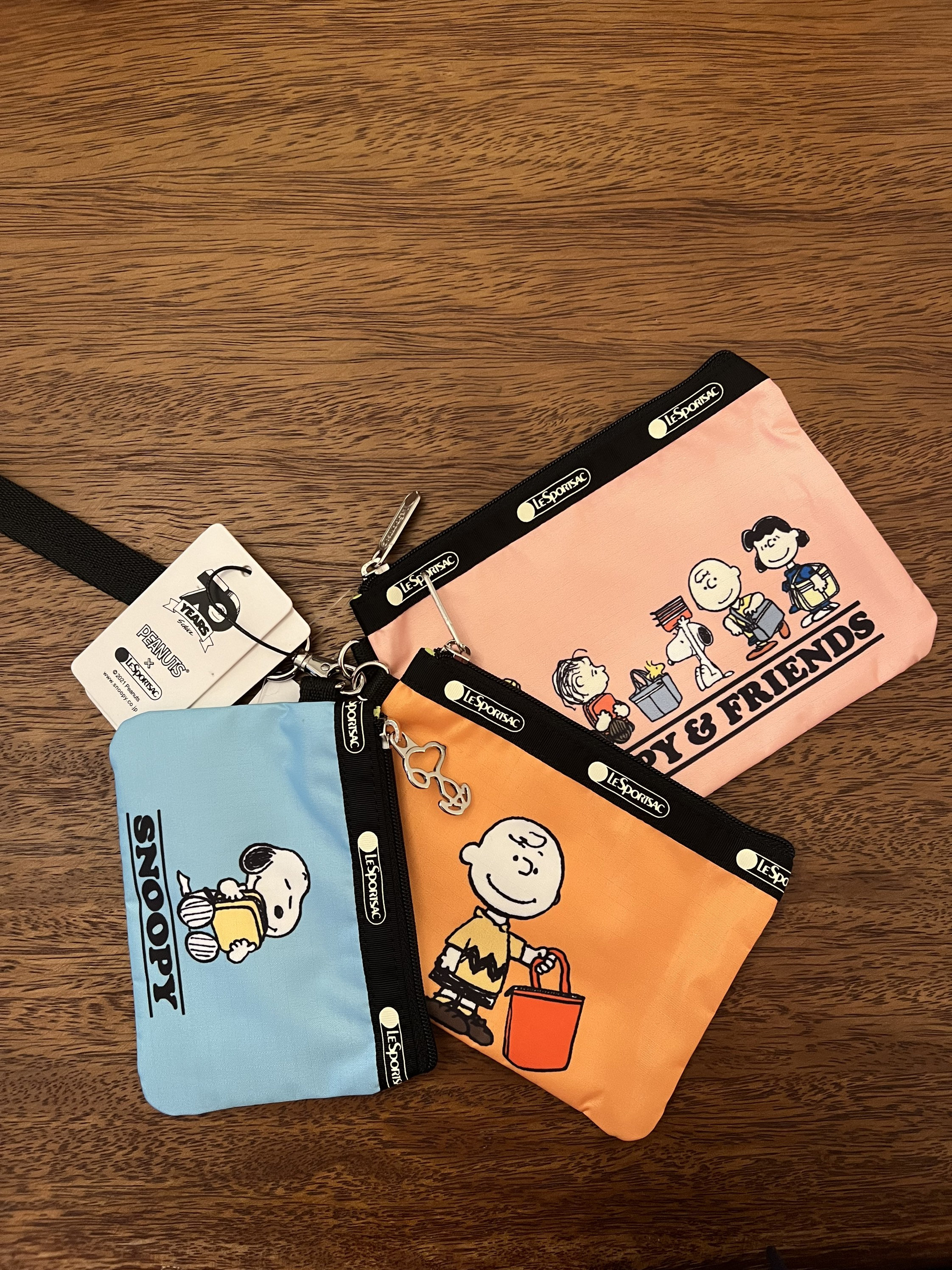 Peanuts Lesportsac Snoopy Pouch Set From Japan Pre-order - Etsy