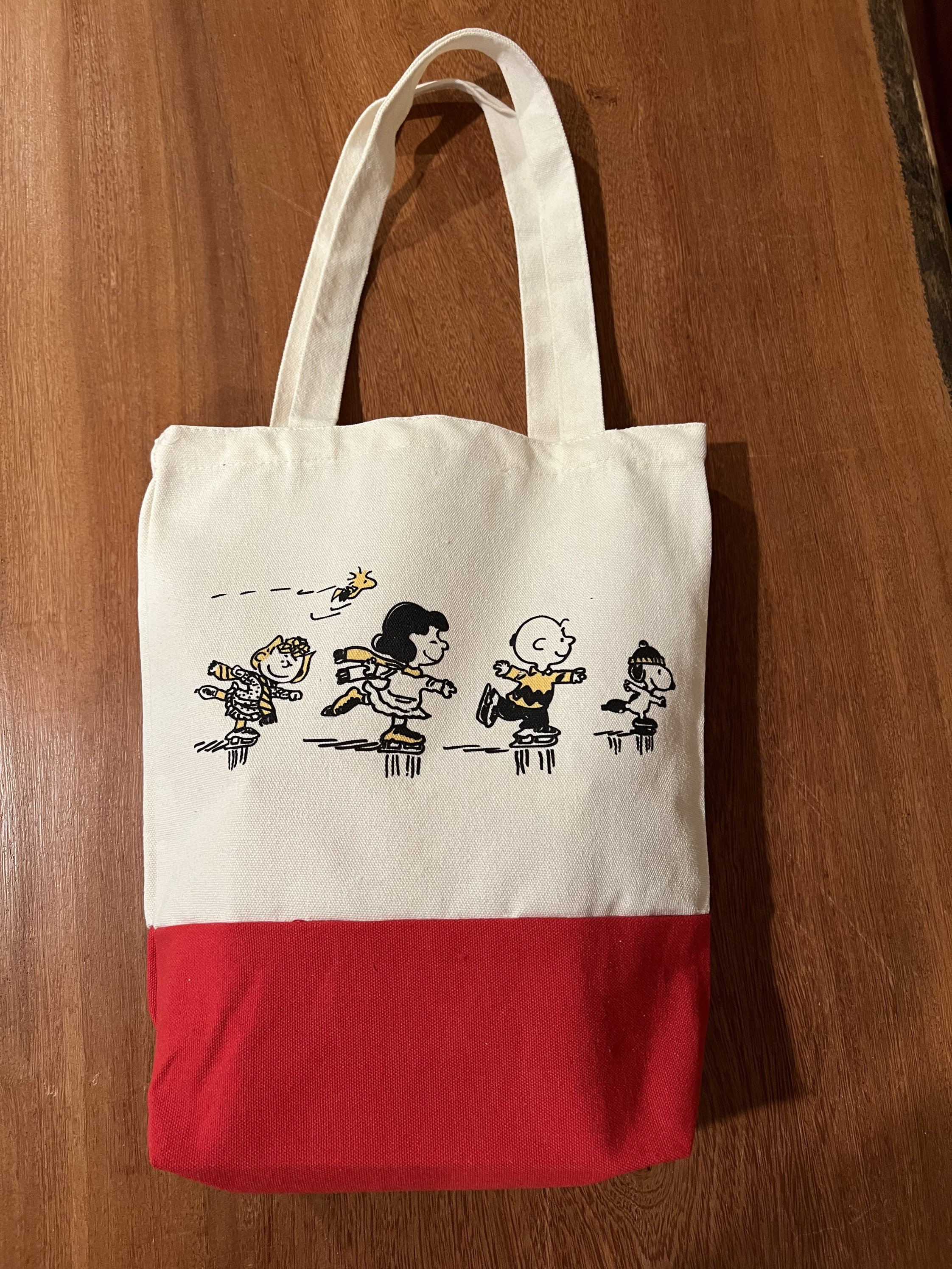 Snoopy and Woodstock Organic Cotton Tote Bag 