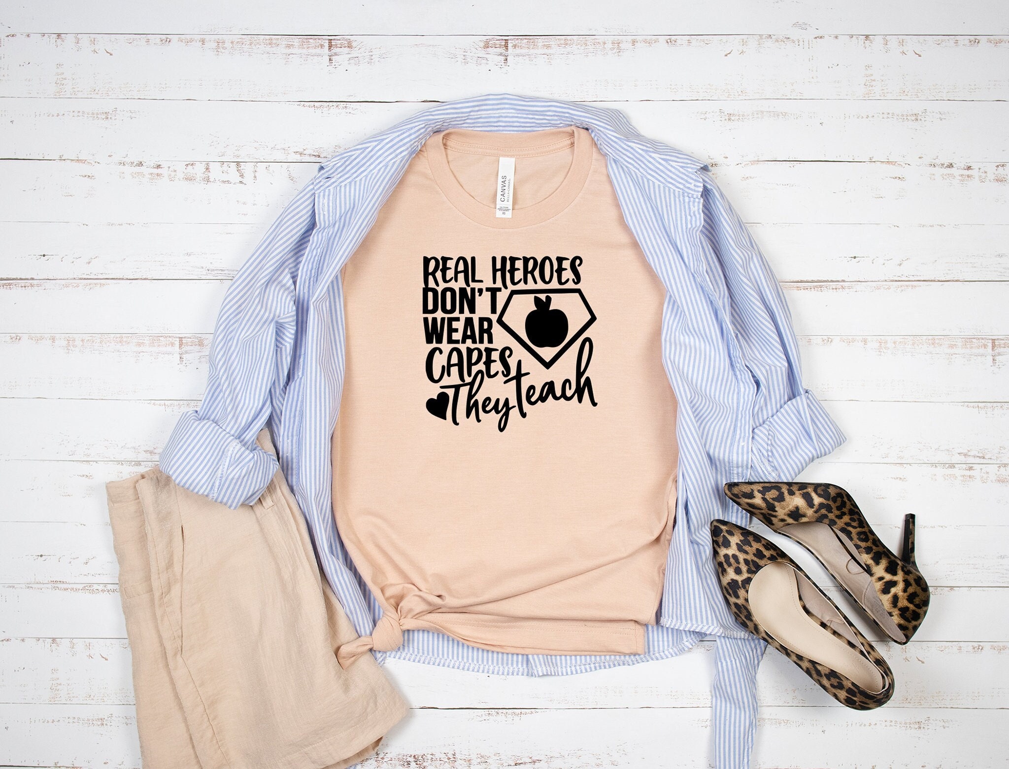 Real Heroes Teach T-Shirt Real Heroes Teach T-Shirt