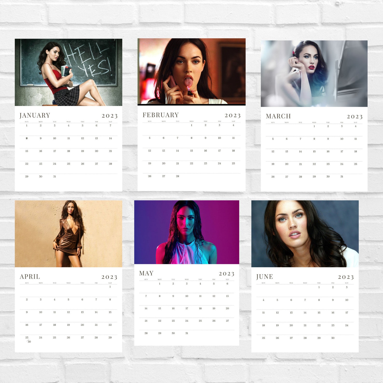 Megan Fox 2023 Calendar - Etsy Canada