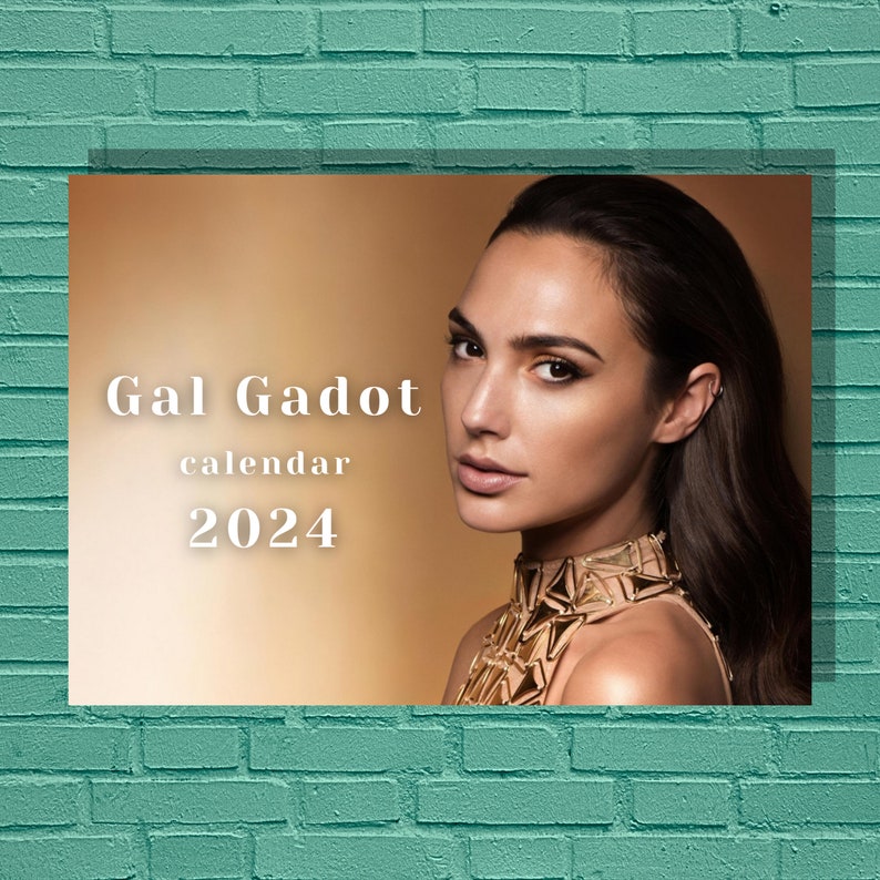 Gal Gadot 2024 Calendar Etsy