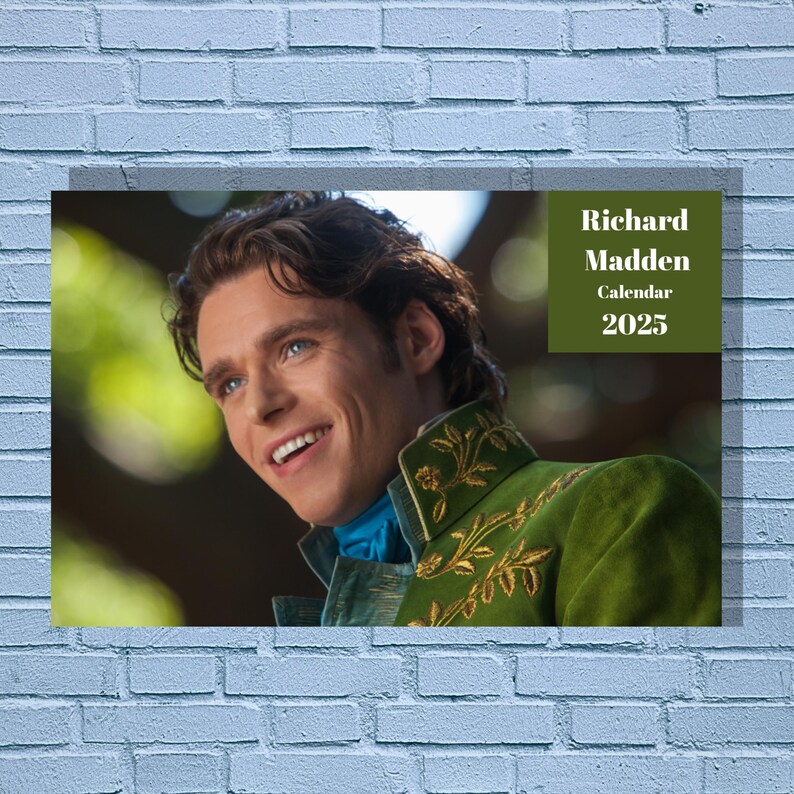 Richard Madden 2025 Calendar Printable Etsy