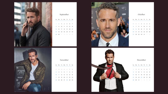 Ryan Reynolds 2024 Calendar - Etsy