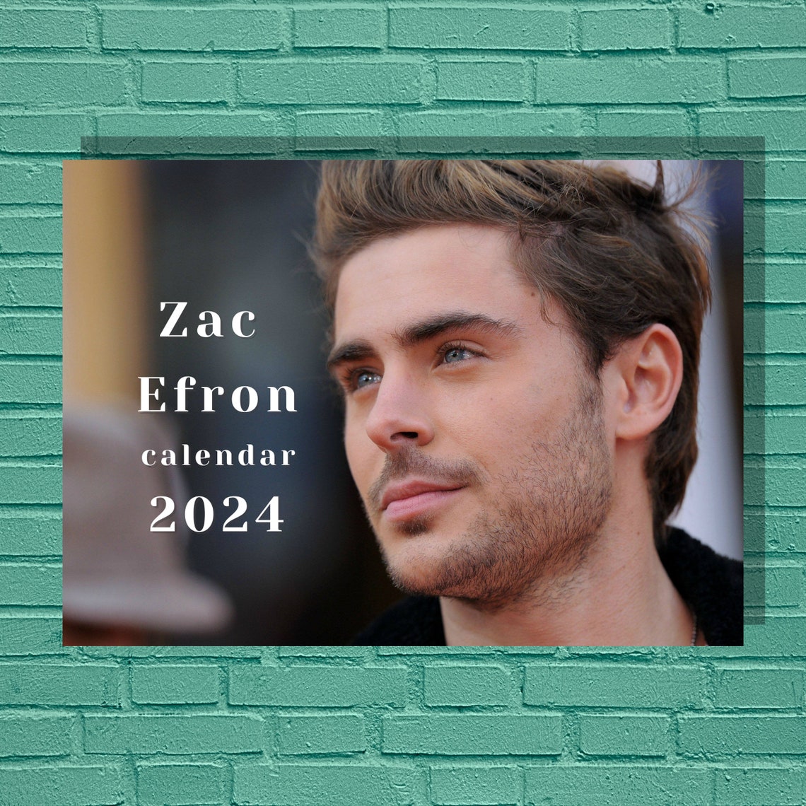 Zac Efron 2024 Calendar Etsy