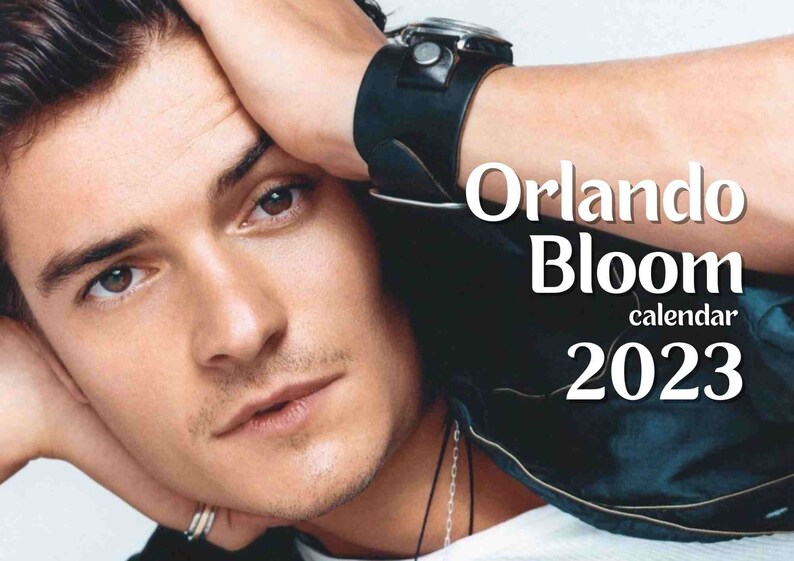 Orlando Bloom 2023 Calendar Printable Etsy