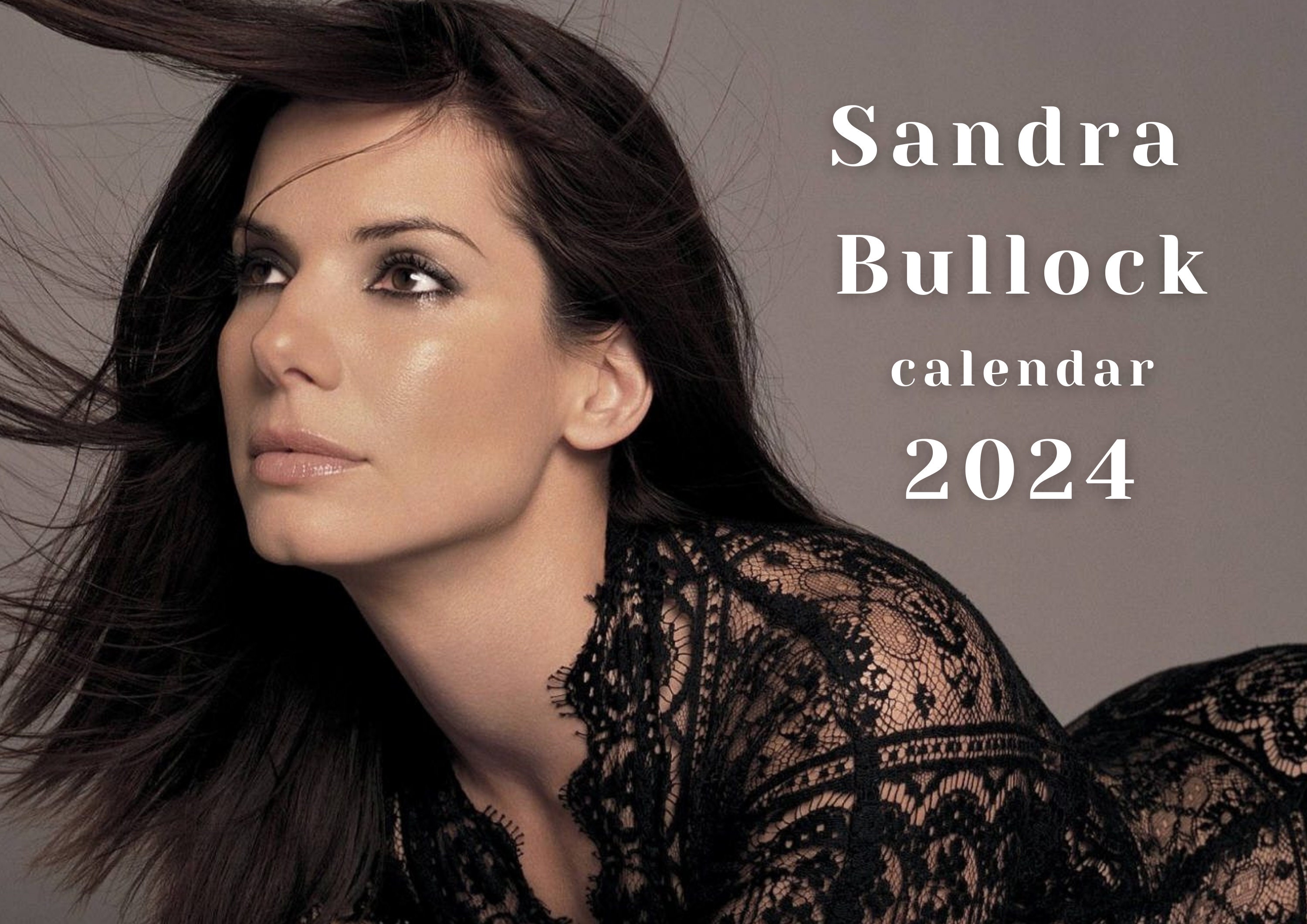 Sandra Bullock 2024 Calendar Printable Etsy Israel