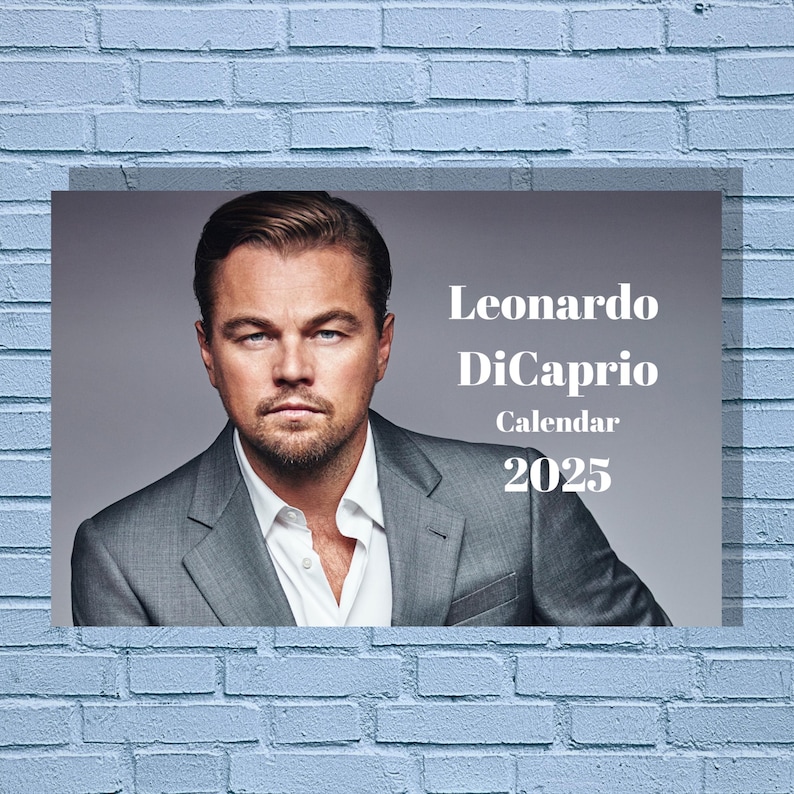 Leonardo Dicaprio 2025 Calendar Etsy