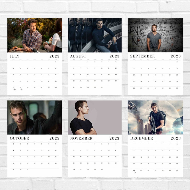 Theo James 2023 Calendar Etsy