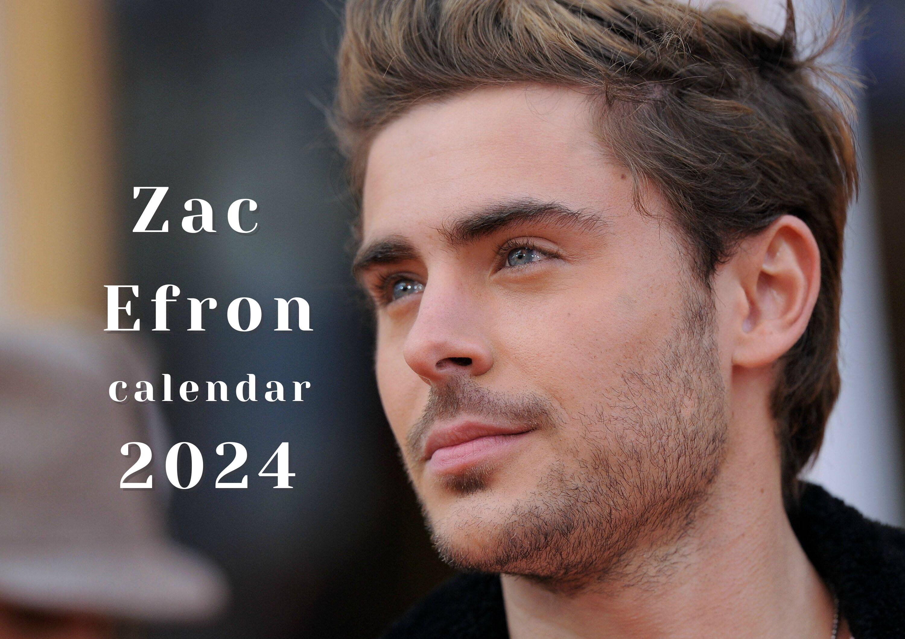 Zac efron 2024 calendar printable etsy australia