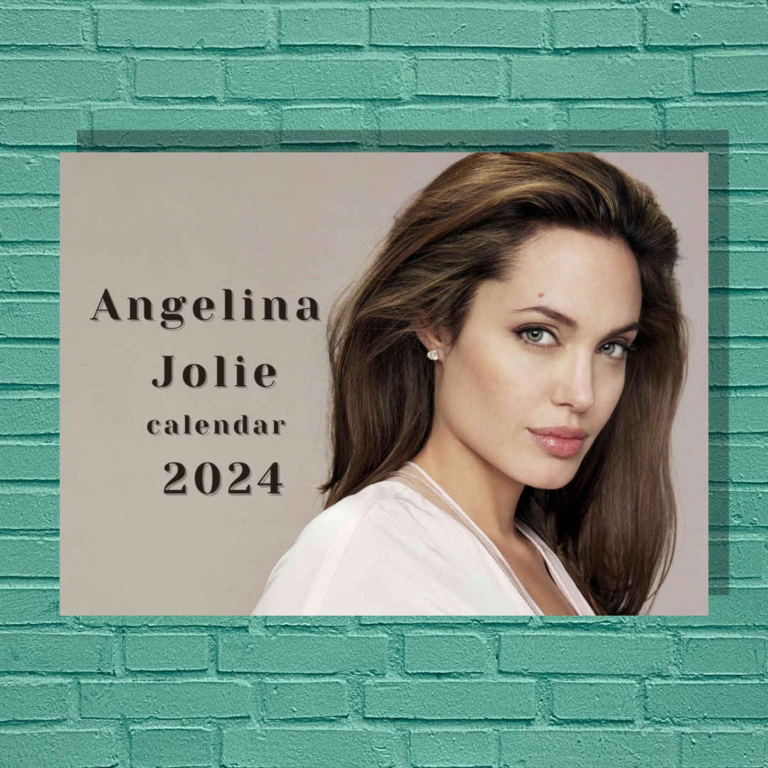 Angelina Jolie 2024 Calendar Etsy