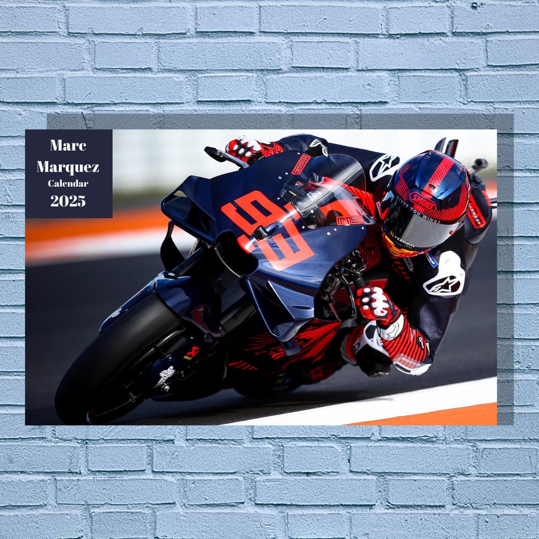 Marc Marquez 2025 Calendar Printable Etsy
