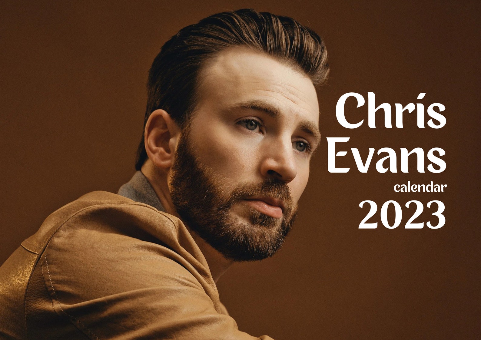 Chris Evans 2023 Calendar Printable Etsy