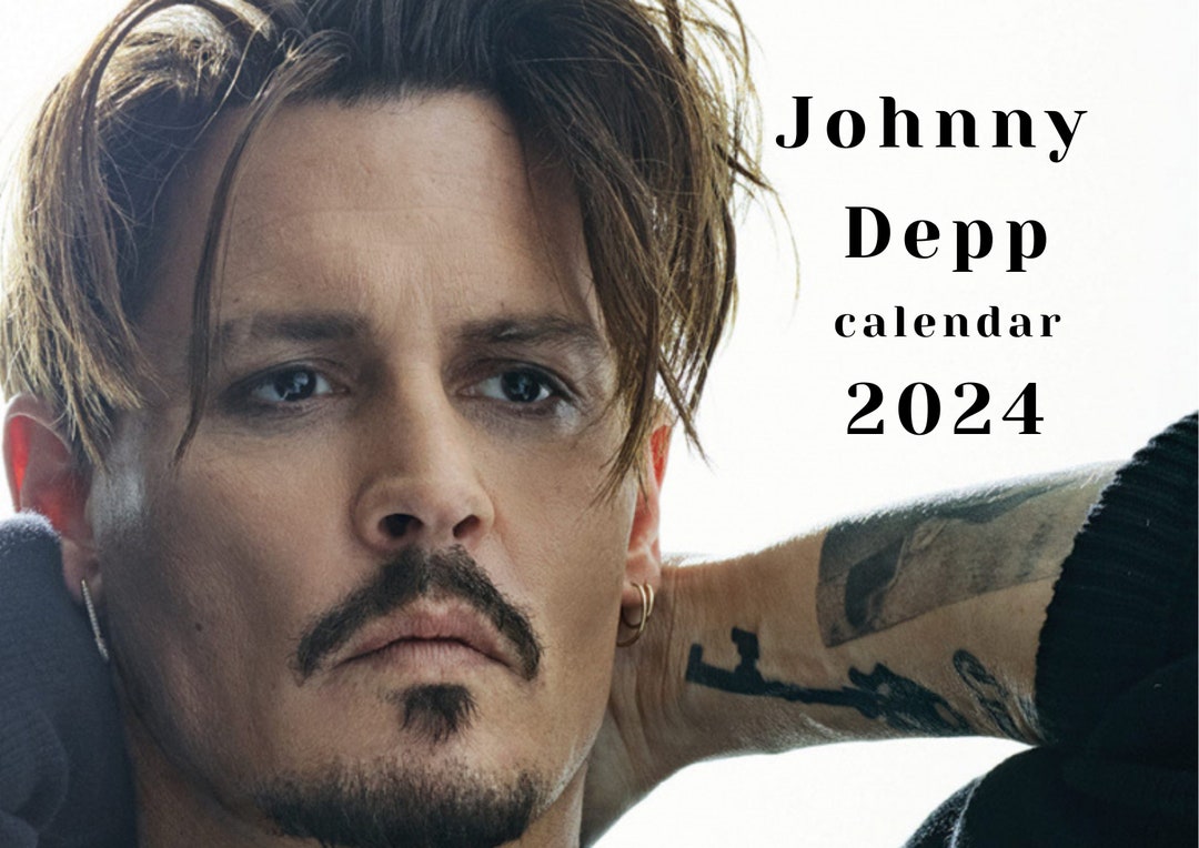 Johnny Depp 2024 Calendar Printable Etsy Ireland