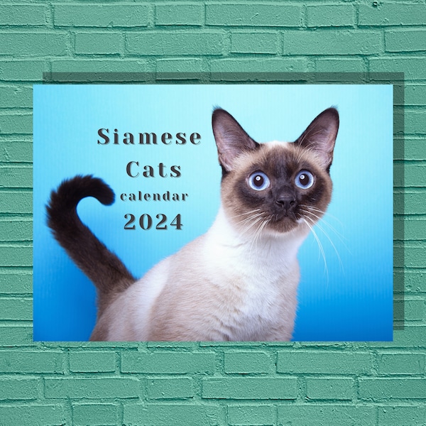 Siamese Cats 2024 Calendar