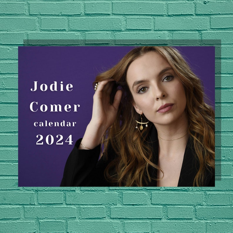 Jodie Comer 2024 Calendar Etsy