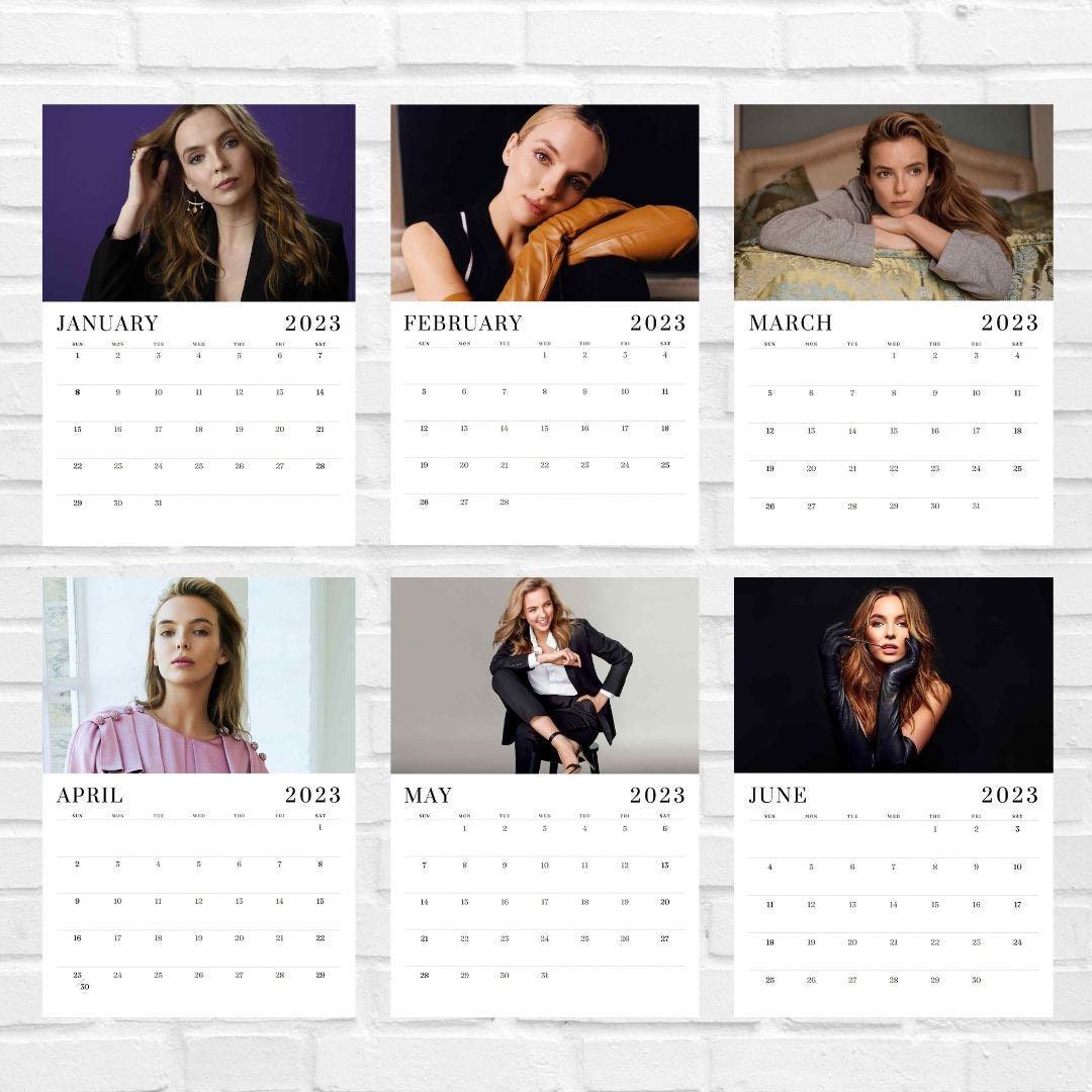 Jodie Comer 2023 Calendar Printable Etsy