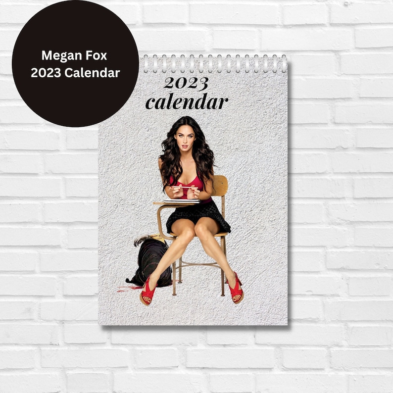 Megan Fox 2023 Calendar Etsy Sweden