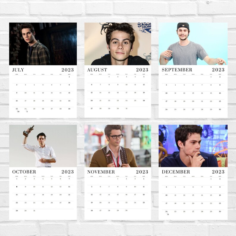 Dylan O'brien 2023 Calendar Etsy