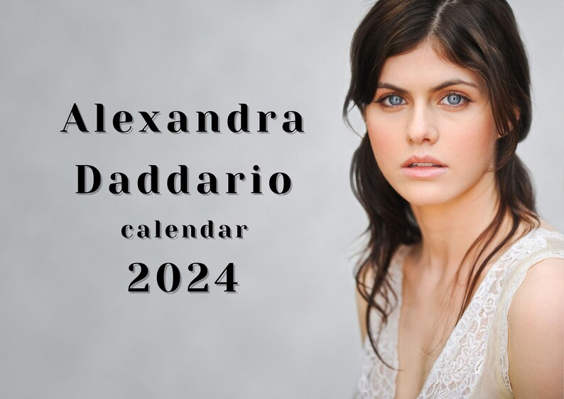 Alexandra Daddario 2024 Calendar Etsy