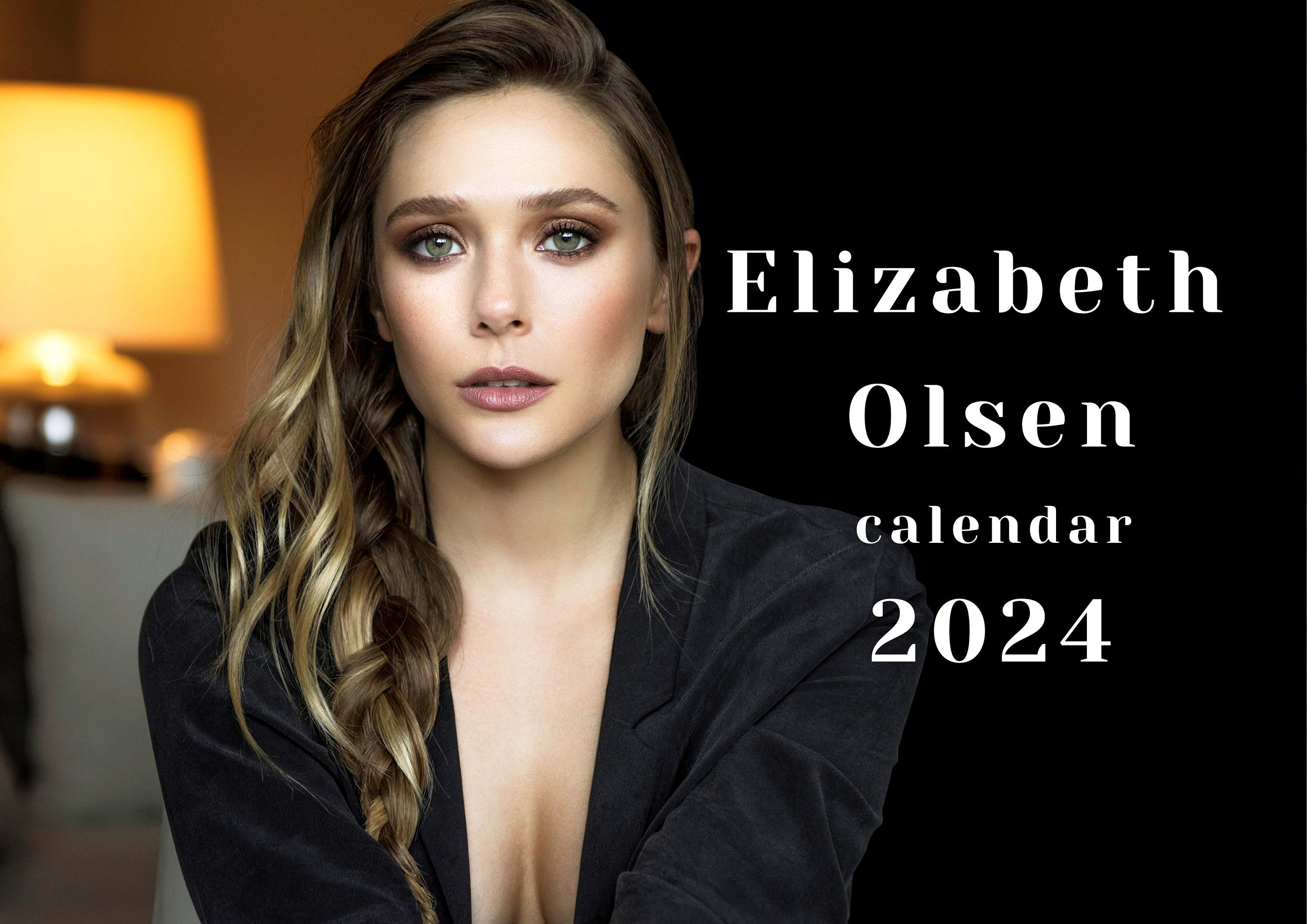 Elizabeth Olsen 2024 Calendar Printable Etsy