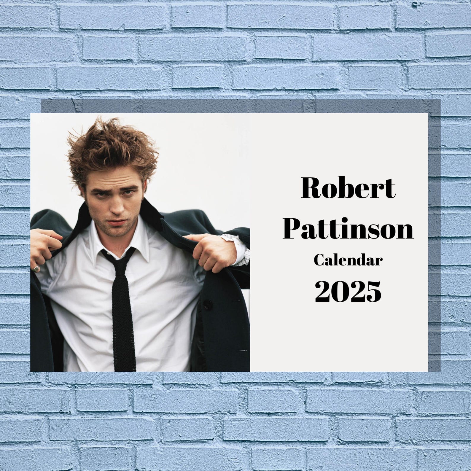 Robert Pattinson 2025 Calendar Printable Etsy