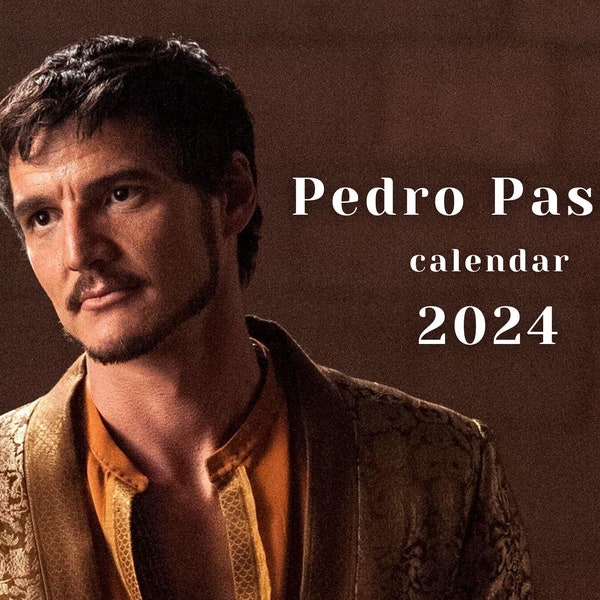 Pedro Pascal 2025 Calendar Etsy