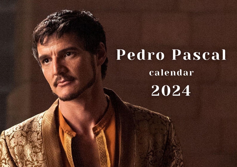 Pedro Pascal 2025 Calendar Printable Etsy Canada