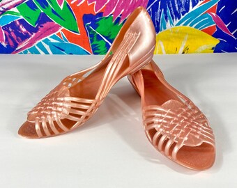 80s jelly shoes and bolsas