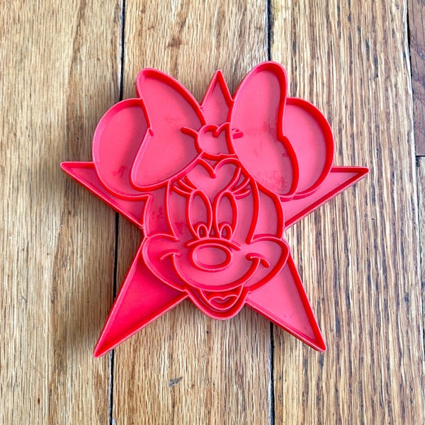 Vintage Disney Minnie Mouse Cookie Cutter Cookie Imprint Stamp