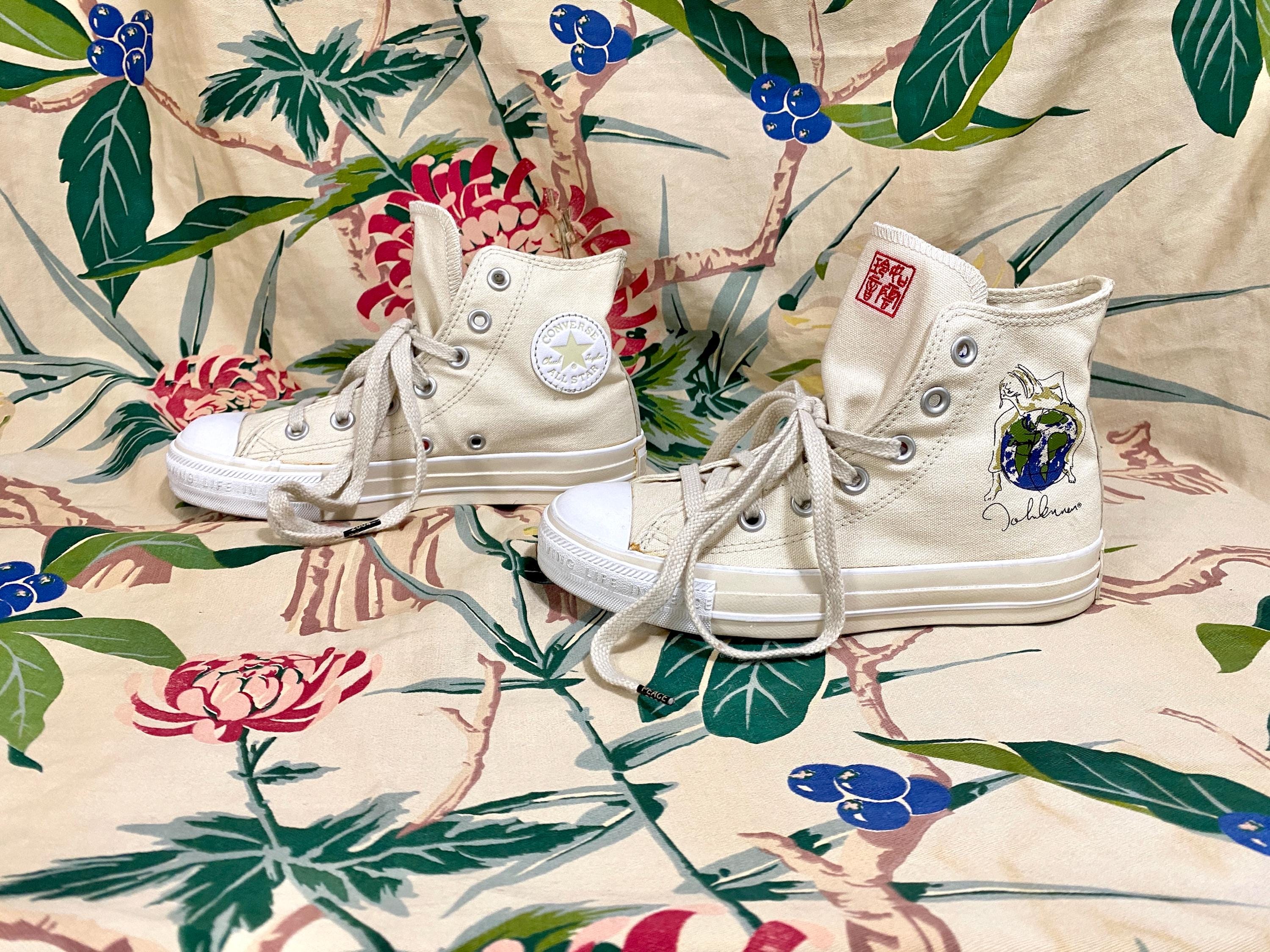 2004 John Lennon Imagine Peace All Star Converse High Tops Men's 3