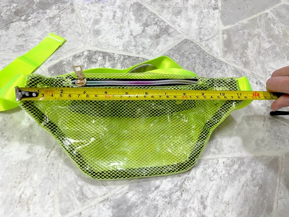 Neon Clear Vinyl Fanny Pack / Crossbody Bag With … - image 10