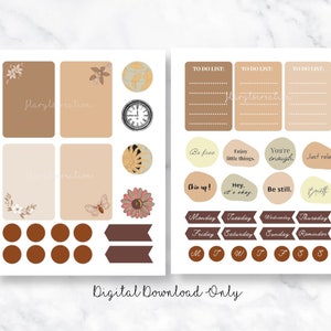 vintage stickers aesthetic stickers digital stickers etsy