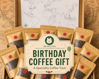 Birthday Coffee Gift Box, Speciality Coffee Tasting Set, Letterbox Treat