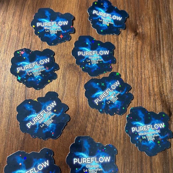 Kpop tour stickers 2026 Pureflow LeSsera