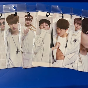 Recycled BTS album bookmarks