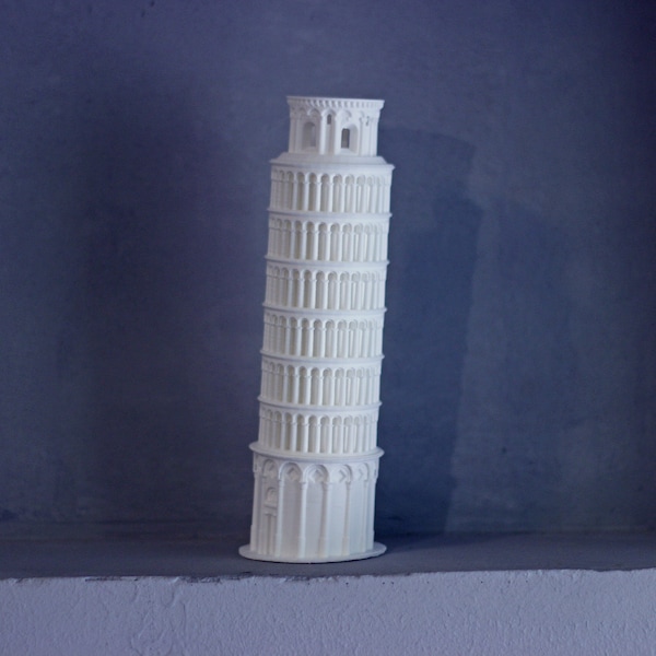 Tour de Pise - Échelle 1/3000 - Modèle architectural réaliste imprimé en 3D