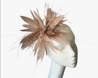 Almond Band Fascinator Ascot Races Wedding Hat Ladies Day Mother of the Bride Occasion Hat Kentucky Derby Brides Maid Occasion Hat