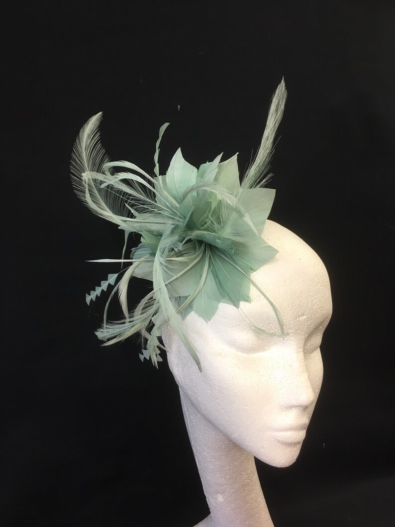 Green / Eau Du Nil / Sage Fascinator Ascot Hat Wedding Races Etsy UK