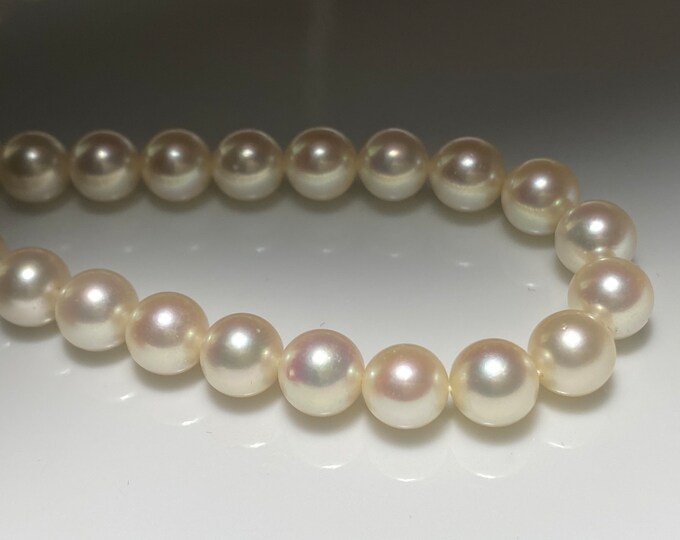 Authentic Japanese Akoya Pearl Necklace - Etsy