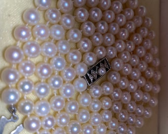 Mikimoto Akoya Pearl Necklace 34’ long
